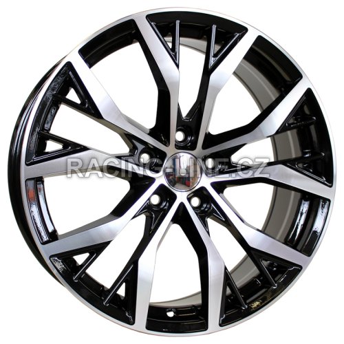 Alu kola Racing Line BK713, 17x7.5 5x112 ET45, černá + leštění