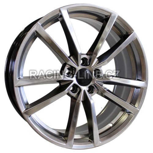 Alu kola Racing Line BK864, 17x7.5 5x112 ET45, černá metalíza