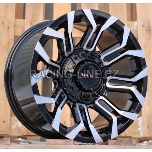 Alu kola Racing Line B1799, 17x9 6x139.7 ET12, černá + leštění