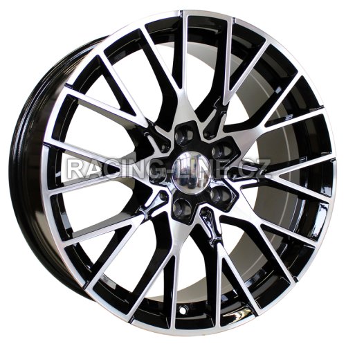 Alu kola Racing Line A5479, 18x8 5x120 ET40, černá + leštění