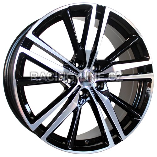 Alu kola Racing Line FE182, 18x8 5x108 ET50, černá + leštění