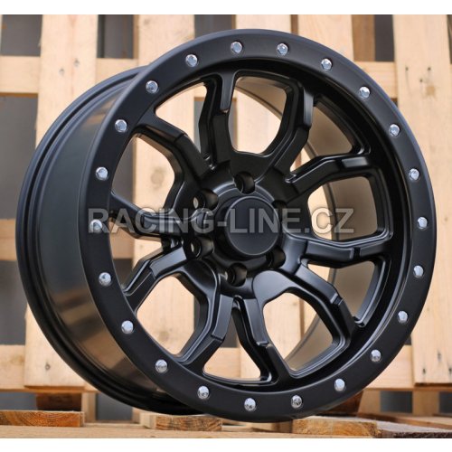 Alu kola Racing Line B1898, 17x9 6x114.3 ET0, černá matná