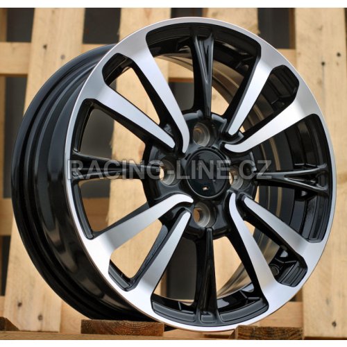 Alu kola Racing Line I0360, 14x5.5 4x100 ET40, černá + leštění