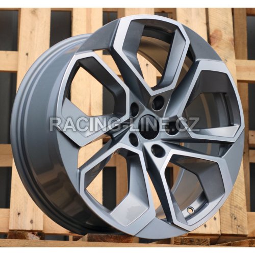 Alu kola Racing Line I5561, 18x8 5x112 ET42, šedivá + leštění