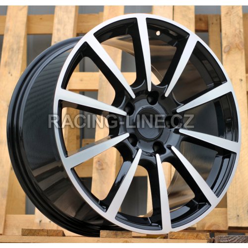 Alu kola Racing Line 1067, 20x8.5 5x130 ET50, černá + leštění