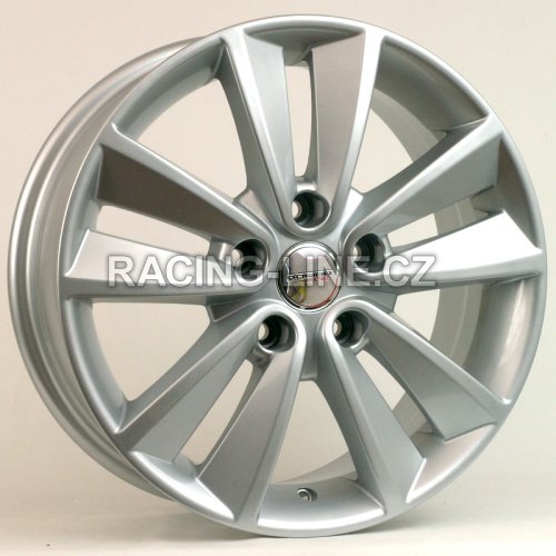 Alu kola Racing Line DW033, 16x6.5 5x108 ET45, stříbrná