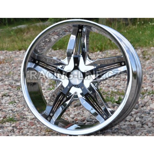 Alu kola Racing Line DW275, 18x7.5 10x112 ET35, chrom