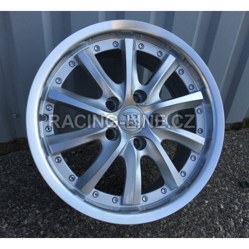 Alu kola Racing Line LU158, 15x6.5 5x105 ET39, stříbrná + leštění