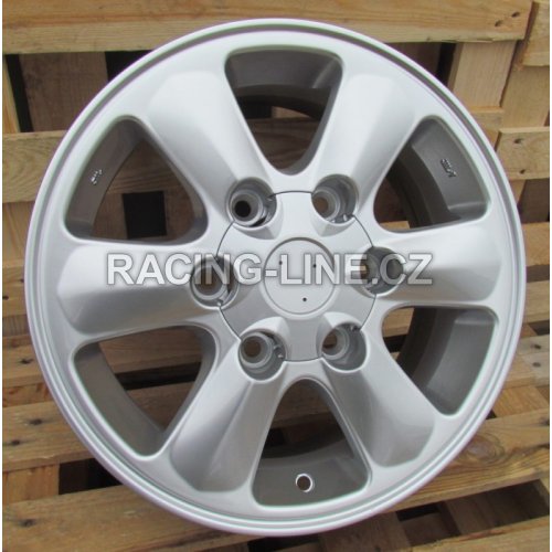 Alu kola Racing Line LU890, 15x6 6x139.7 ET35, stříbrná metalíza