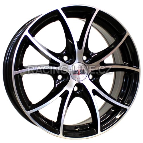 Alu kola Racing Line RL07, 15x6 5x110 ET39, černá + leštění