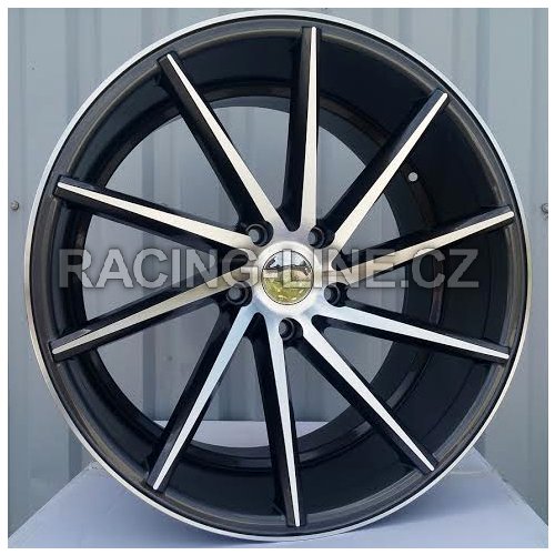 Alu kola Racing Line XF099, 19x9 5x120 ET35, šedivá + leštění