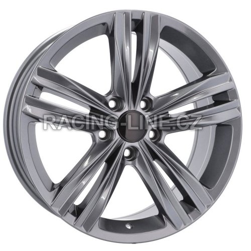 Alu kola Racing Line B5293, 16x7 5x112 ET40, šedivá matná