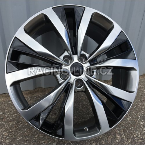 Alu kola Racing Line B1281, 20x8.5 5x108 ET45, černá metalíza