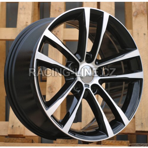 Alu kola Racing Line B5229, 18x8 5x120 ET34, černá + leštění