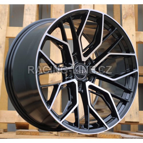 Alu kola Haxer HX015F, 22x10.5 5x112 ET20, černá + leštění