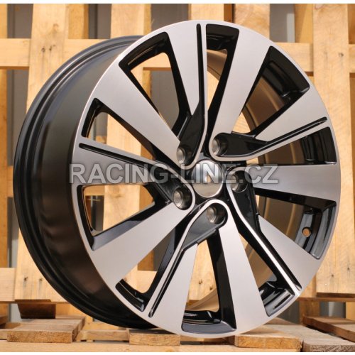 Alu kola Racing Line L1469, 18x7.5 5x114.3 ET45, černá + leštění