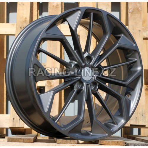 Alu kola Racing Line FE187, 18x8 5x108 ET45, šedivá matná