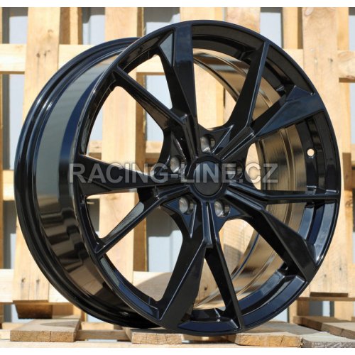 Alu kola Racing Line B5808, 18x7.5 5x112 ET45, černá lesklá