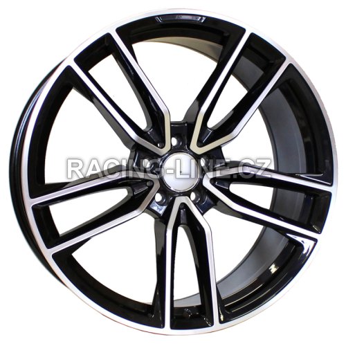 Alu kola Racing Line B5610, 22x10.5 5x112 ET40, černá + leštění