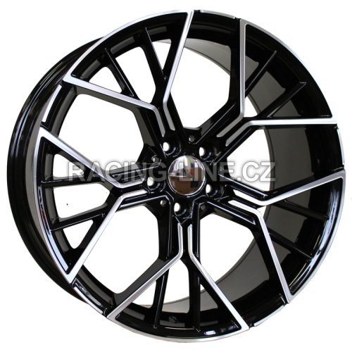 Alu kola Racing Line A5602, 19x9 5x120 ET37, černá + leštění