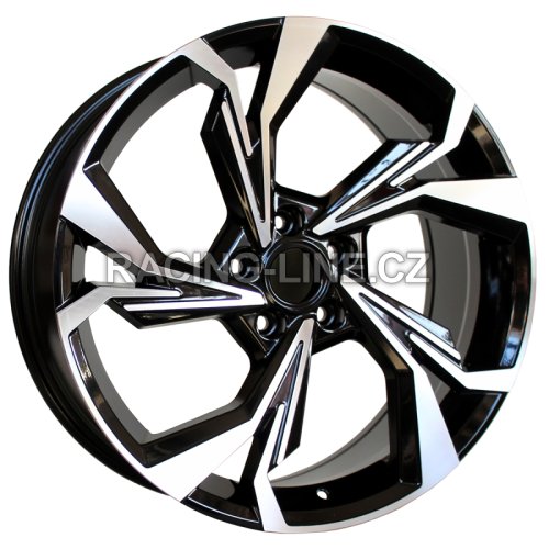 Alu kola Racing Line B5893, 18x8 5x112 ET34, černá + leštění