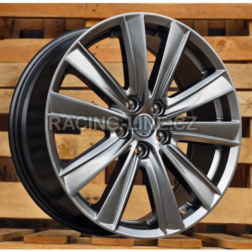 Alu kola Racing Line L2080, 19x7.5 5x114.3 ET45, černá metalíza