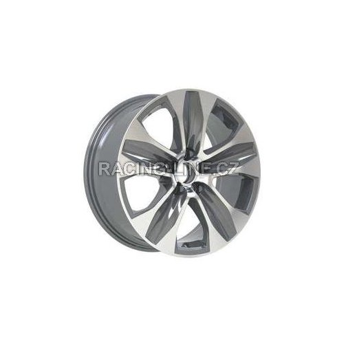 Alu kola Racing Line D2054, 18x8 5x114.3 ET35, černá + leštění