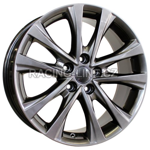 Alu kola Racing Line B1255, 18x7.5 5x114.3 ET45, černá metalíza