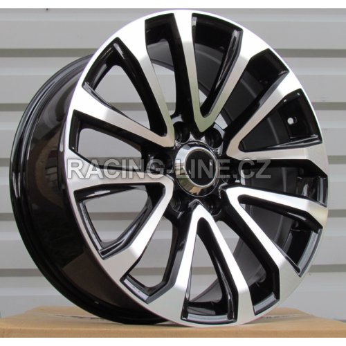 Alu kola Racing Line B1223, 20x8.5 6x139.7 ET25, černá + leštění (zátěžová)