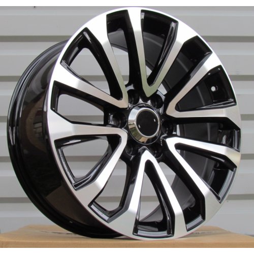 Alu kola Racing Line B1223, 20x8.5 6x139.7 ET25, černá + leštění (zátěžová)