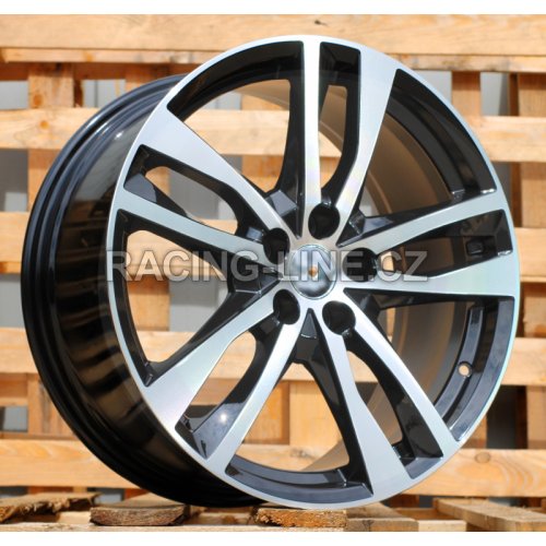 Alu kola Racing Line I5011, 19x8.5 5x112 ET40, černá + leštění