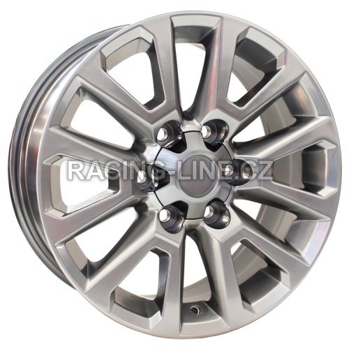 Alu kola Racing Line B1072, 17x7.5 6x139.7 ET25, černá metalíza