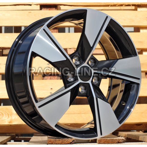 Alu kola Racing Line I5626, 17x7 5x112 ET46, černá + leštění