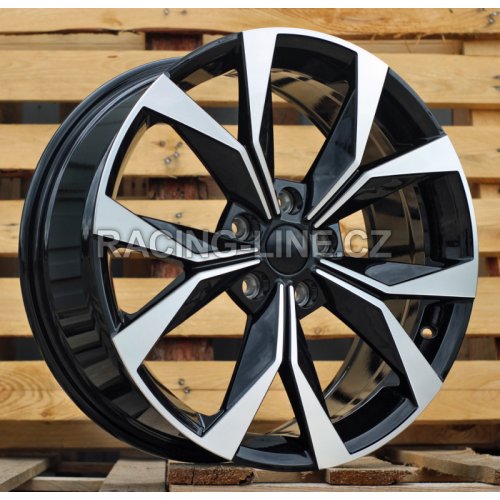 Alu kola Racing Line I5627, 18x7.5 5x112 ET45, černá + leštění