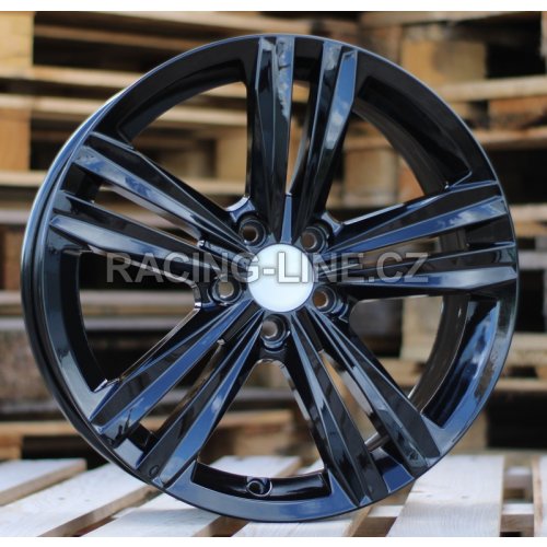 Alu kola Racing Line B5619, 17x7 5x112 ET45, černá lesklá