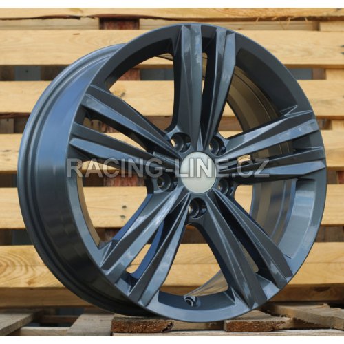 Alu kola Racing Line B5619, 17x7 5x112 ET45, šedivá matná