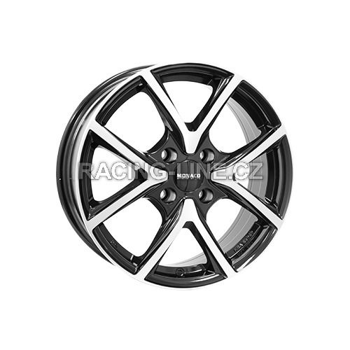 Alu kola MONACO WHEELS CL2, 16x6.5 4x100 ET40, černá lesklá + leštění