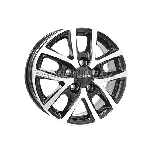 Alu kola MONACO WHEELS CL2T, 16x6.5 5x114.3 ET48, černá lesklá + leštění (zátěžová)