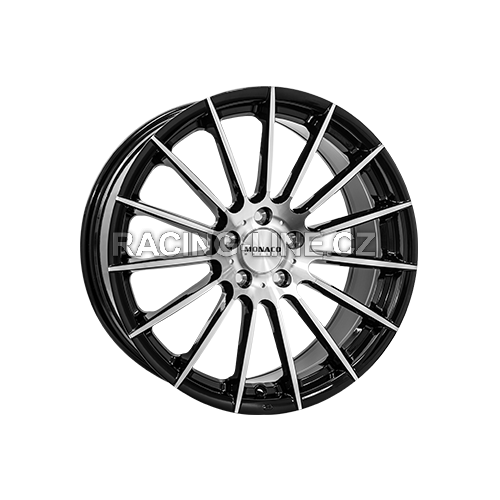 Alu kola MONACO WHEELS FORMULA, 17x7.5 5x112 ET45, černá lesklá + leštění