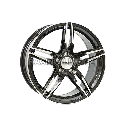 Alu kola MONACO WHEELS GP1, 17x7.5 5x112 ET45, černá lesklá + leštění