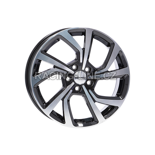 Alu kola MONACO WHEELS PACE, 18x7.5 5x108 ET45, černá lesklá + leštění