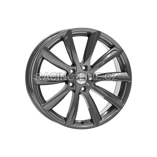 Alu kola MONACO WHEELS GP6, 18x8 5x108 ET45, tmavě šedivá