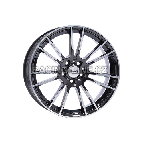 Alu kola MONACO WHEELS MC8, 18x8 5x112 ET30, černá lesklá + leštění