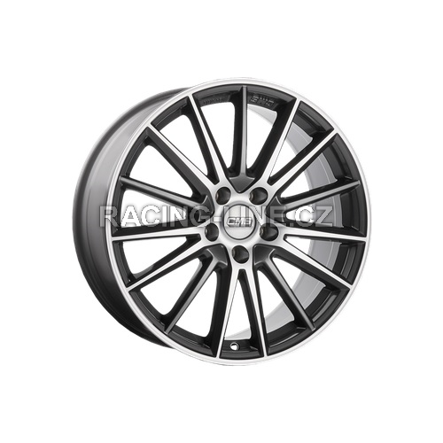 Alu kola CMS C23, 18x8 5x112 ET40, černá lesklá + leštění