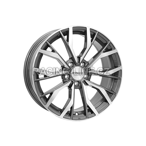 Alu kola MONACO WHEELS GP5, 19x8 5x112 ET35, šedivá + leštění