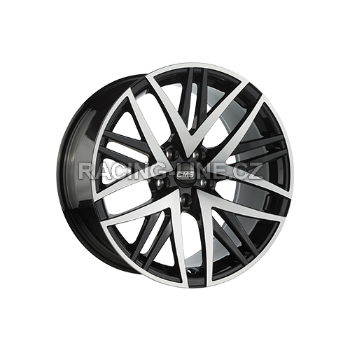 Alu kola CMS B1, 20x8.5 5x112 ET30, černá lesklá + leštění (zátěžová)