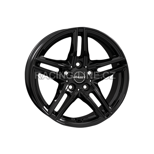 Alu kola BORBET XR, 18x8 5x112 ET30, černá lesklá