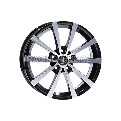 Alu kola IT WHEELS ALICE, 18x7.5 5x114.3 ET40, černá lesklá + leštění (zátěžová)