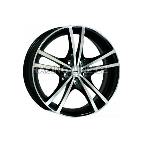 Alu kola TSW SPLITZ, 19x8 5x100 ET40, černá lesklá + leštění