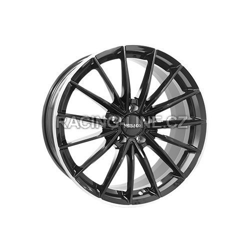 Alu kola MONACO WHEELS GP14, 18x7.5 5x112 ET45, černá lesklá + leštěný límec